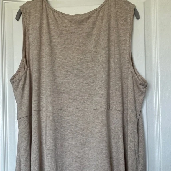 Joan Vass Beige Sleeveless Tunic - Picture 8 of 8